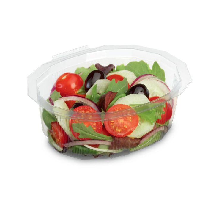 M500C Salad container 500ml 50 pcs with lid, rPET (k/8)