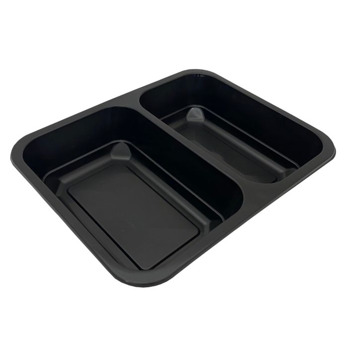 T B 227/178/2 H45 G sealing container, 80pcs capacity 1150ml height 4,5cm, black, bipartite, smooth, ANIS (k/4)