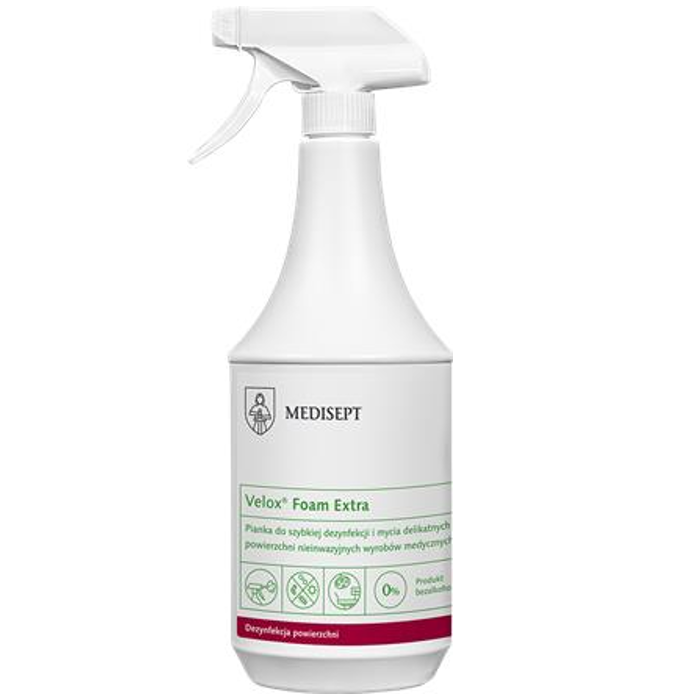 MEDISEPT Velox Foam Extra 1L - foam for disinfecting and cleaning fragile surfaces