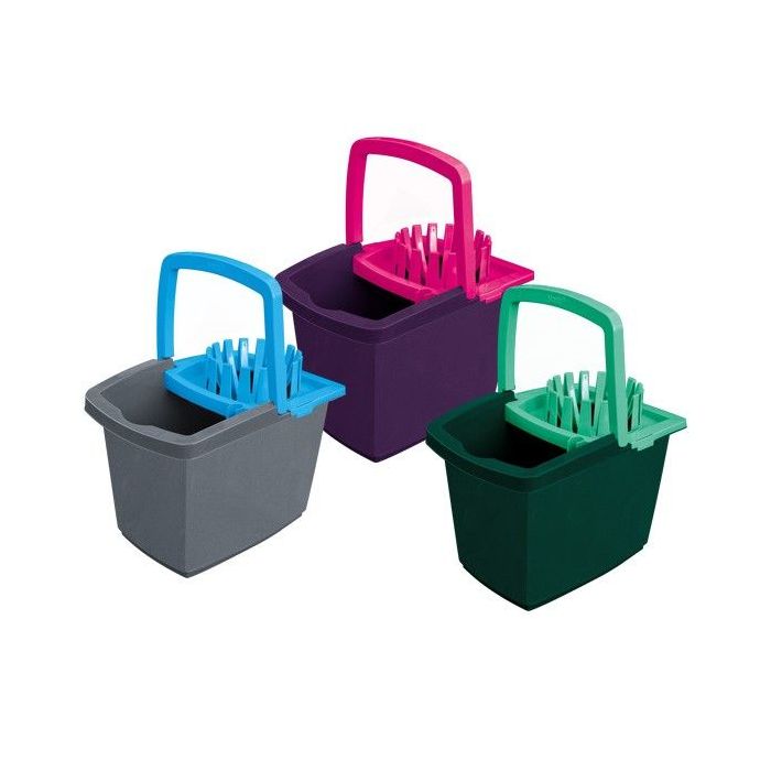 Bucket, rectangular with squeezer 15L YORK
