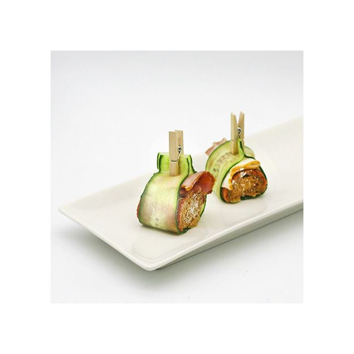 FINGERFOOD mini spinacze drewniane 35mm op. 100 sztuk