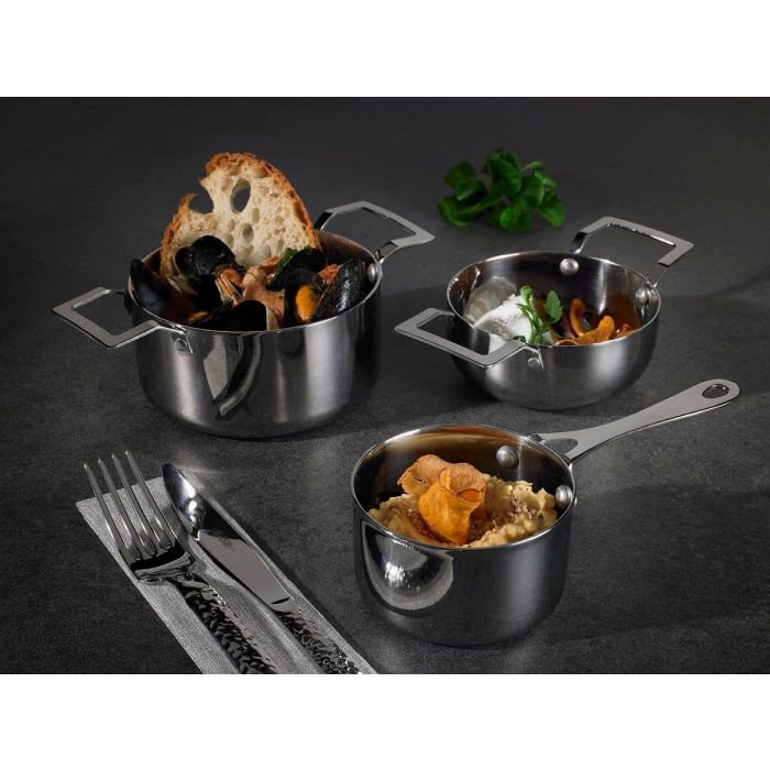 Mini-garnek ze stali nierdzewnej fi12cm h6cm
