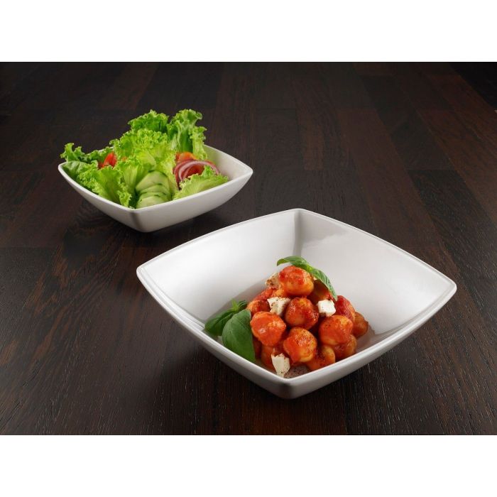 Square bowl 21x21x7 white
