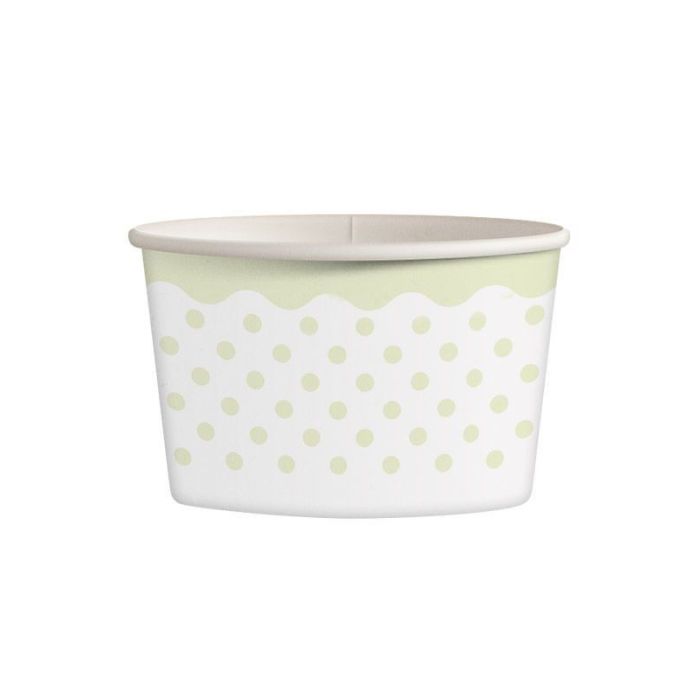 Paper bowl for ice cream, ø 92xh55mm, pastel 245ml, mix designs, 25 pieces