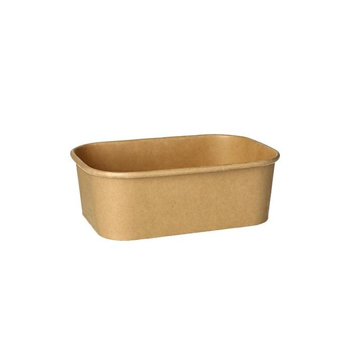 Miska prostokątna KRAFT 750ml h5,7cm 17,3x12,3cm, op.25szt. (k/12)