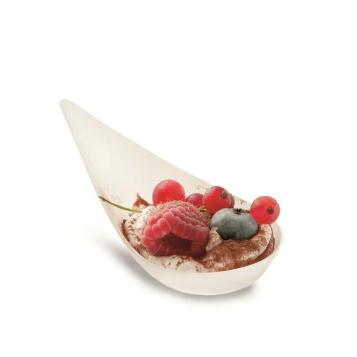 FINGERFOOD BIO łyżeczka MOZART PLA transparent, 10,3xh.3,8 op.50szt (k/12)