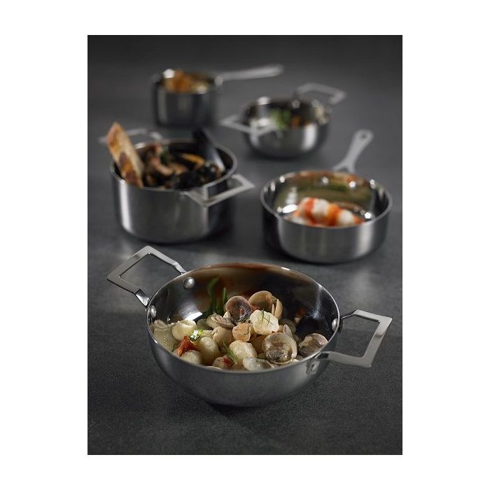 Mini saucepan in stainless steel dia.12 cm h4 cm