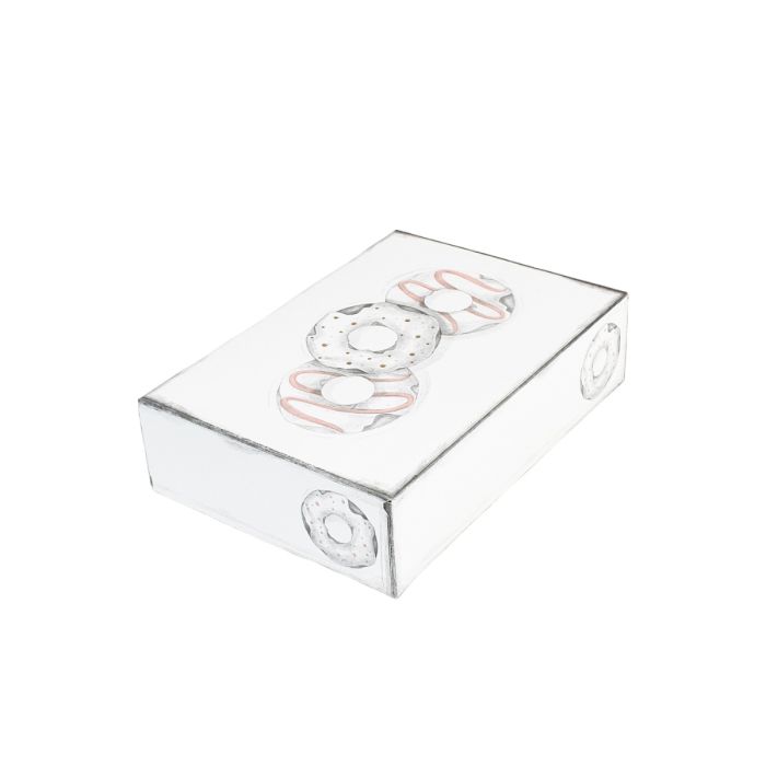 Box 31x22x8 white with printed Patina" 50pcs."