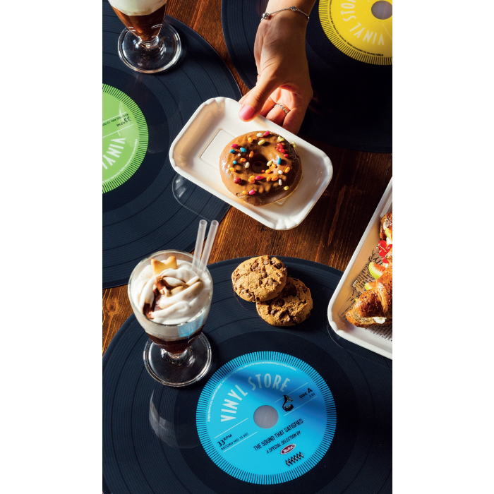 Table mats Vinyl Store 38cm PP, mixed colours, 4 pieces
