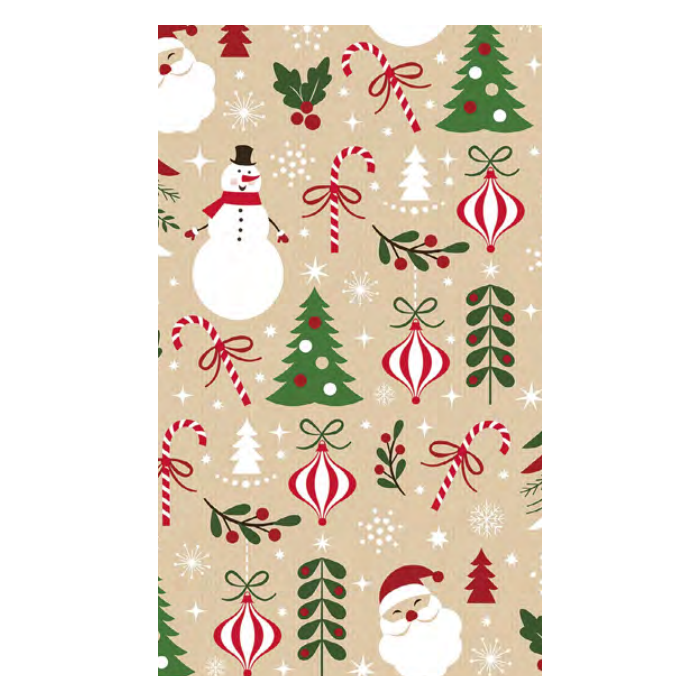 Decorative Paper 70/200 GW set. 4 KRAFT, 1 roll