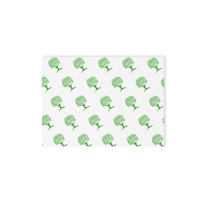 Parchment paper Green Tree 430x350mm VEGWARE white printed, pkg. 1000 sheets