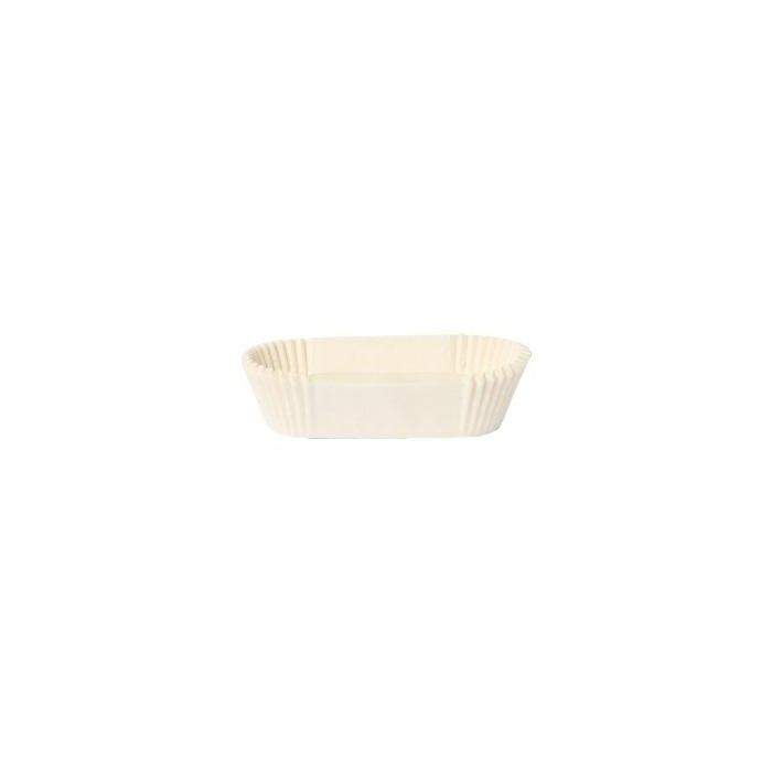 Papilotki owalne białe 5OV 105x40x25mm opakowanie 1000szt.