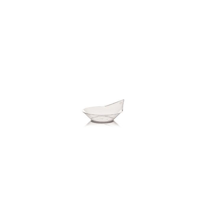 FINGERFOOD - PERLA plate 7x6xh.2,5cm transparent, 50 pieces