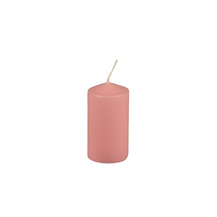 Pillar candles 11.5 cm dark pink, diameter 6 cm, 6 pieces