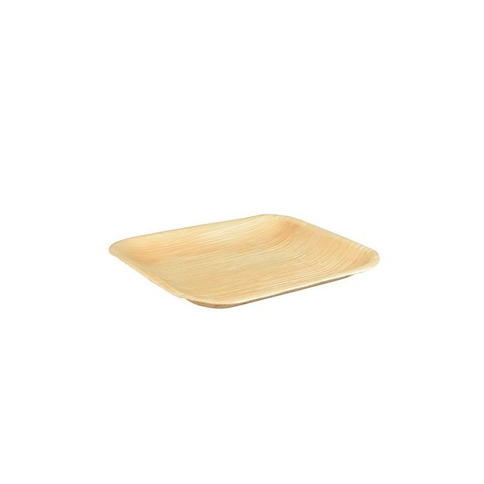PURE plate made of palm leaves square 180x180xh.15mm, 25 pieces
