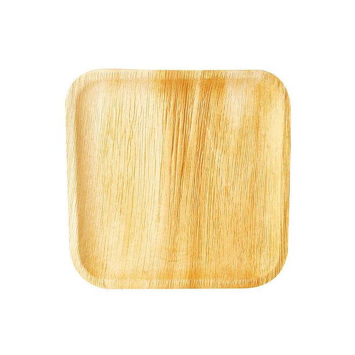 Talerz PURE z liści palmowych kwadratowy 250x250xh.19 mm op. 25 sztuk