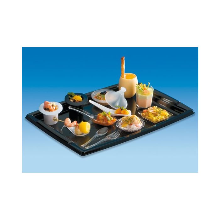 Catering tray PLC 360 black op.5 pcs.  (k/10) medium