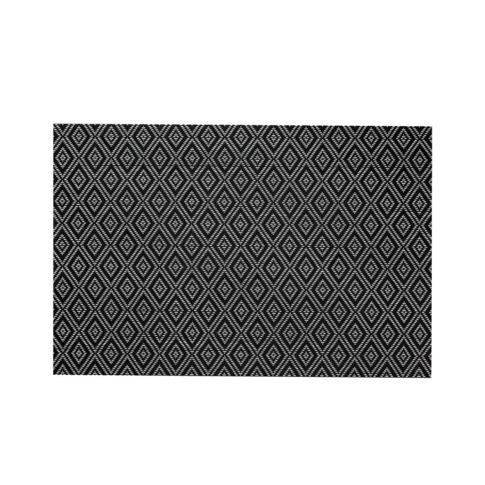 Podkładki na stół Style 30x45cm czarne PP wielokrotnego użytku op. 12 sztuk