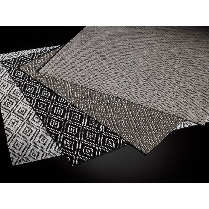 Podkładki na stół Style 30x45cm czarne PP wielokrotnego użytku op. 12 sztuk