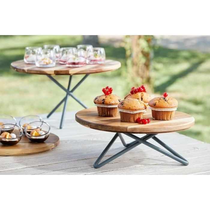 Acacia stand board, round, diameter 38cm