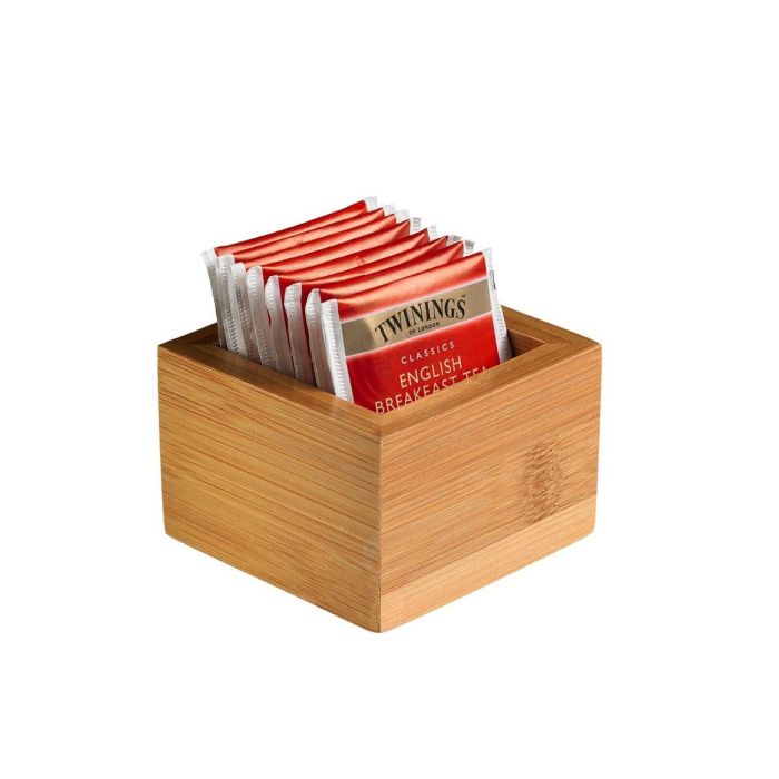 Buffet box natural bamboo 7.7x7.7x5cm