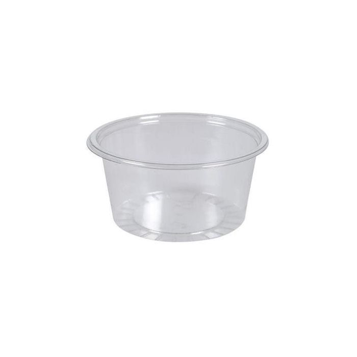Pojemnik sos, dip, dressing rPET 100ml fi 75mm transparent op. 100 sztuk