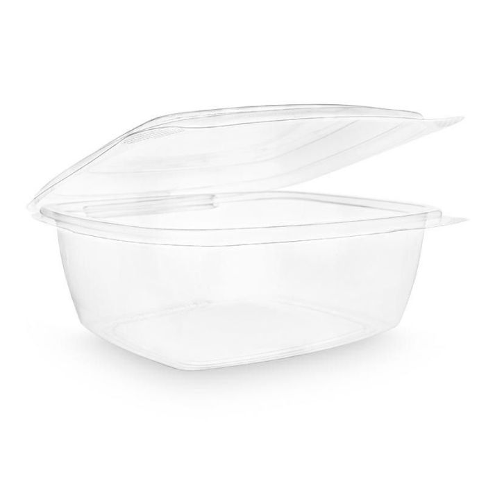 Salad container PLA 1500ml with lid VEGWARE 160x200xh.75mm, fully biodegradable, 50 pieces