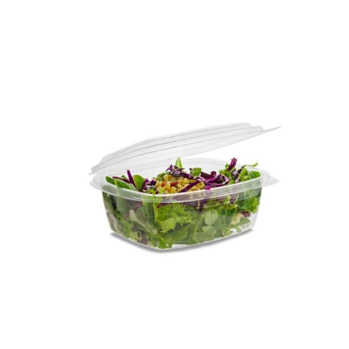Salad container PLA 700ml with lid VEGWARE 147x165xh.65mm, fully biodegradable, 50 pieces
