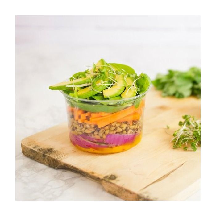 Salad box PLA -118mm 455ml