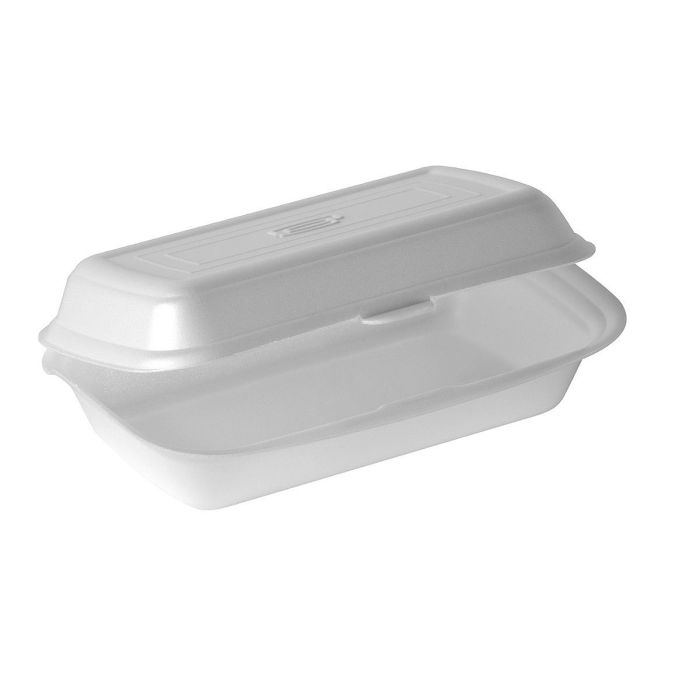 Pojemnik styropianowy MAŁY LUNCH HAMBURGER Q Pack Klaipeda biały op. 125 sztuk