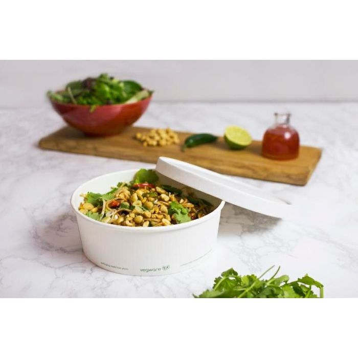 Lid for VEGWARE salad bowl diameter 185mm paper, fully compostable, 50 pieces
