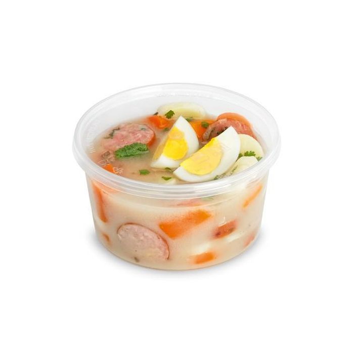 Soup round container PP 500ml, 50pcs (k/9) ANIS