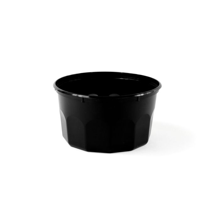 Pojemnik okrągły PP zupa, surówka, sos 500ml czarny BLACK op. 50 sztuk