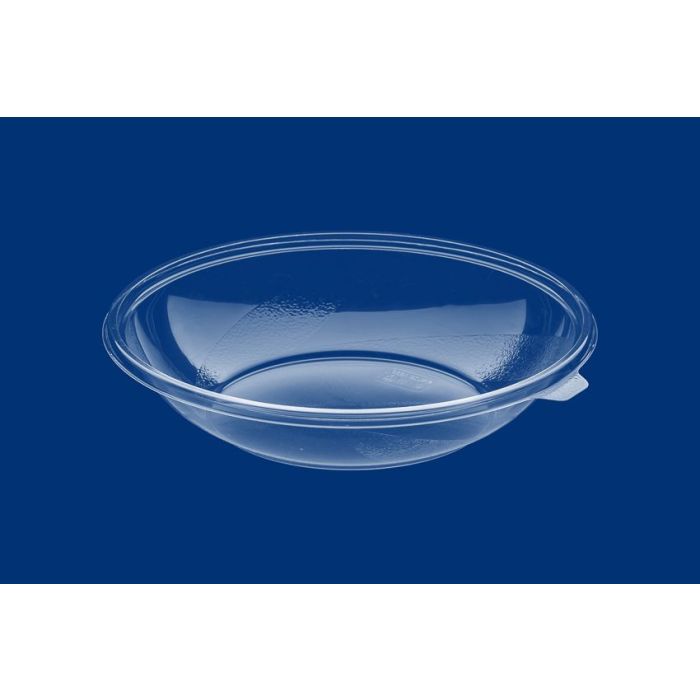 Salad container, transparent PET 1000ml dia 180mm, 50 pieces
