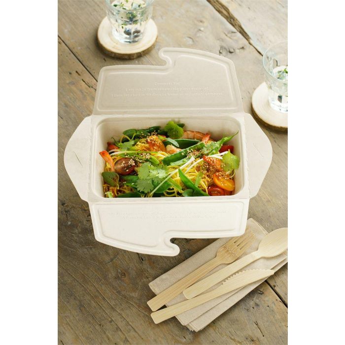 BePulp Meal Box To Go 1000ml op.50szt (k/2) 21x15x5cm, Sabert