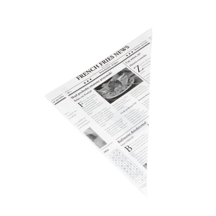 GAZETA 220x220mm 200pcs fries cone, coated paper (k/25)