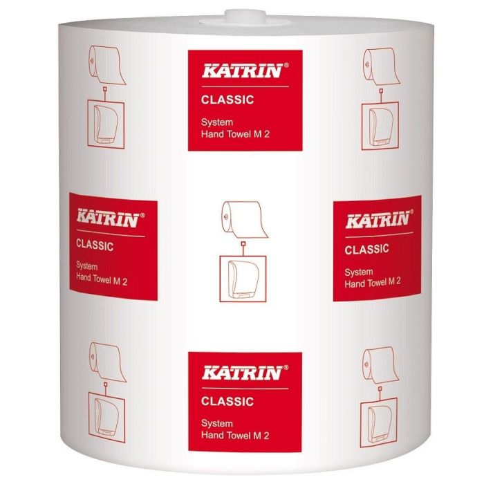 Towel roll KATRIN CLASSIC for System Towel M2 white adhesive 2 layers 160 metres, 6 rolls