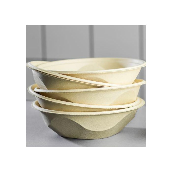 PureFiber miska 900ml, op.180szt śr.19,5cm, pap. z włókna drewnianego, bez powleczenia