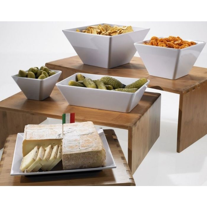 Buffet stand SetBamboo 1 natural 30x30x10, 45x30x15", 60x30x20 set 3 pieces"