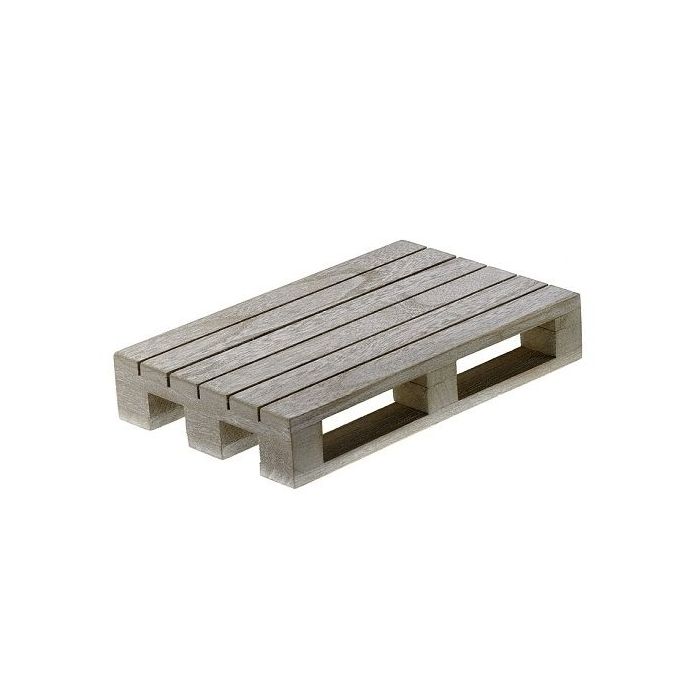 Mini wooden pallet 20 x 12 x 3,5  bleached