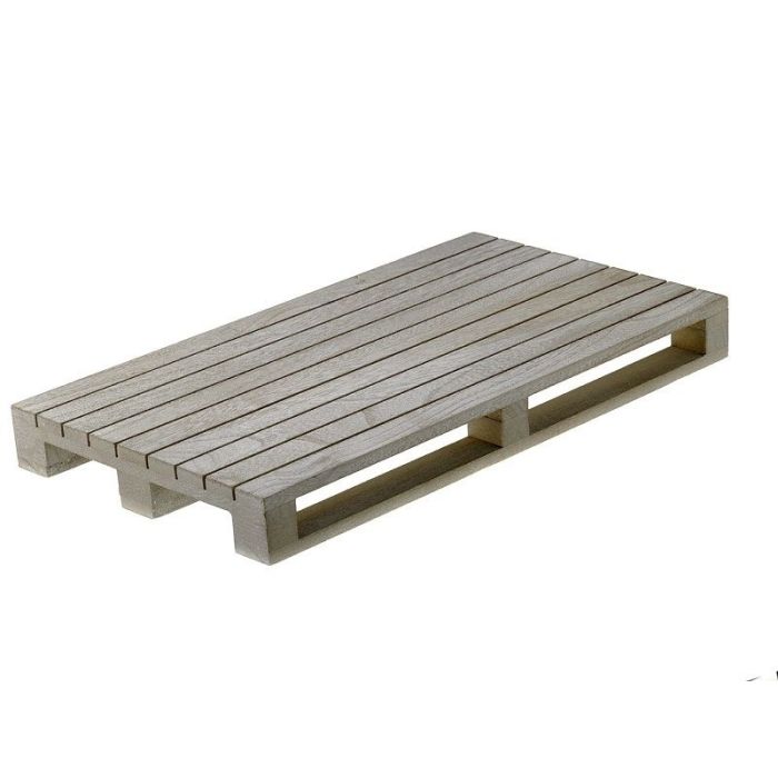 Mini - wooden pallet 35x20x3,5 white