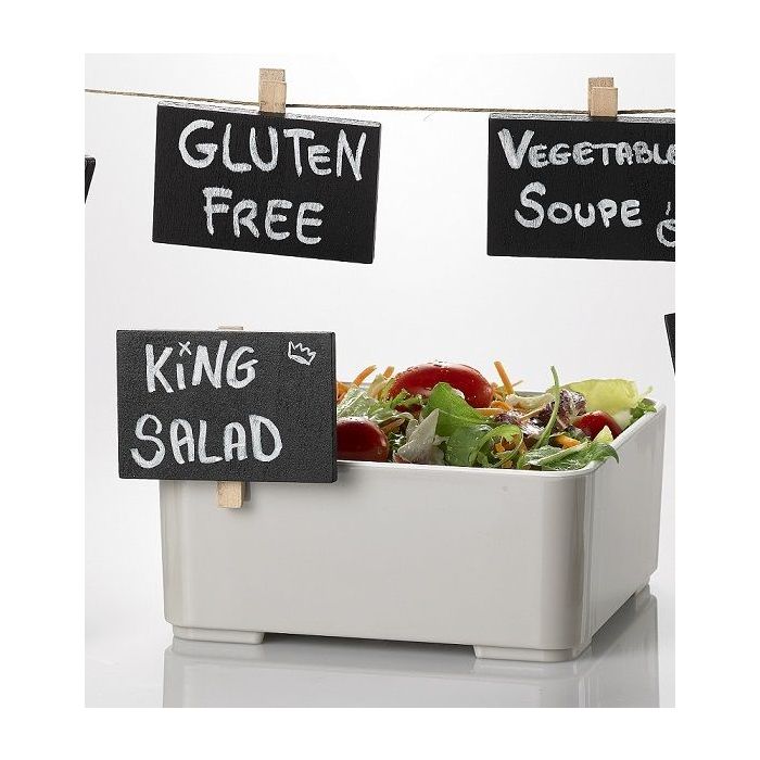 MINI blackboard 7.5 x 5cm with clip, chalk marker included pkg. 24 pieces