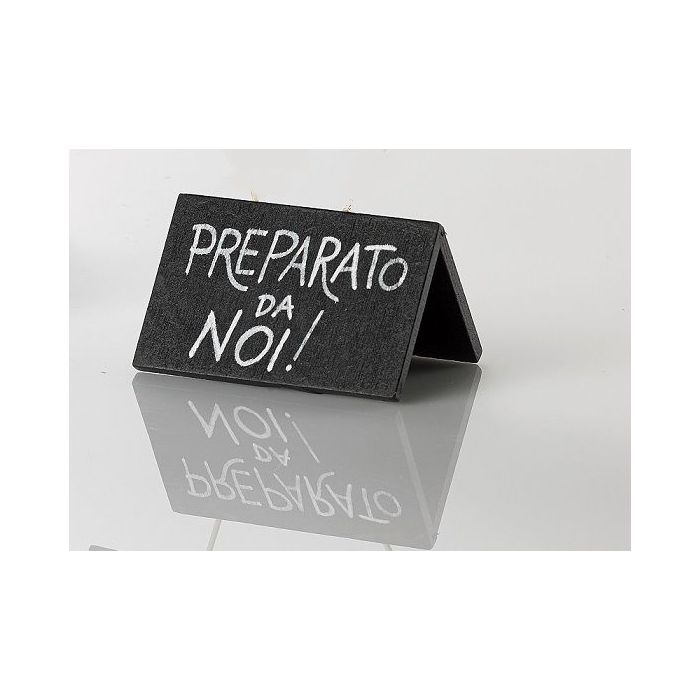 MINI blackboard, standing 5 x 7.5cm chalk marker included pkg. 12 pieces