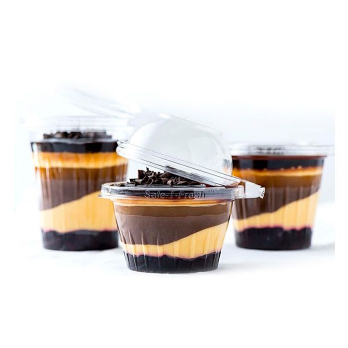 Cup PET 0,25l with seal, convex lid, diameter 110mm, price per 400 pieces
