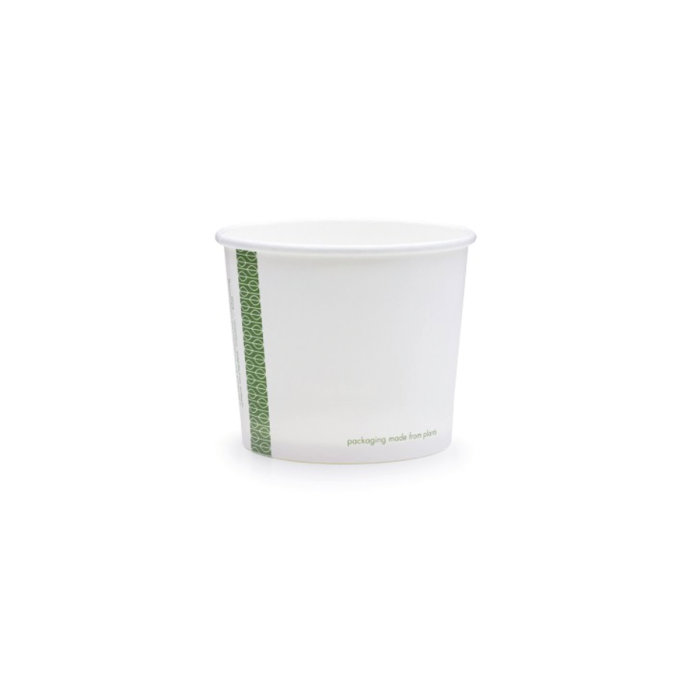 Paper container 280 ml, pack of 50, diameter 90 mm, biodegradable, soup, salad, ice cream (k/20)
