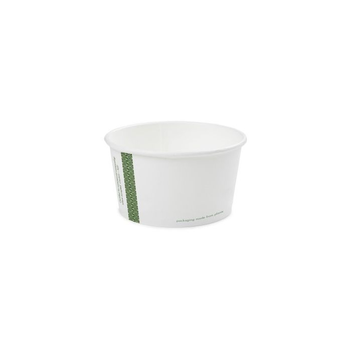 Vegware paper container 350ml 25pcs diameter 115mm biodegradable soups, salads, ice cream (k/20)