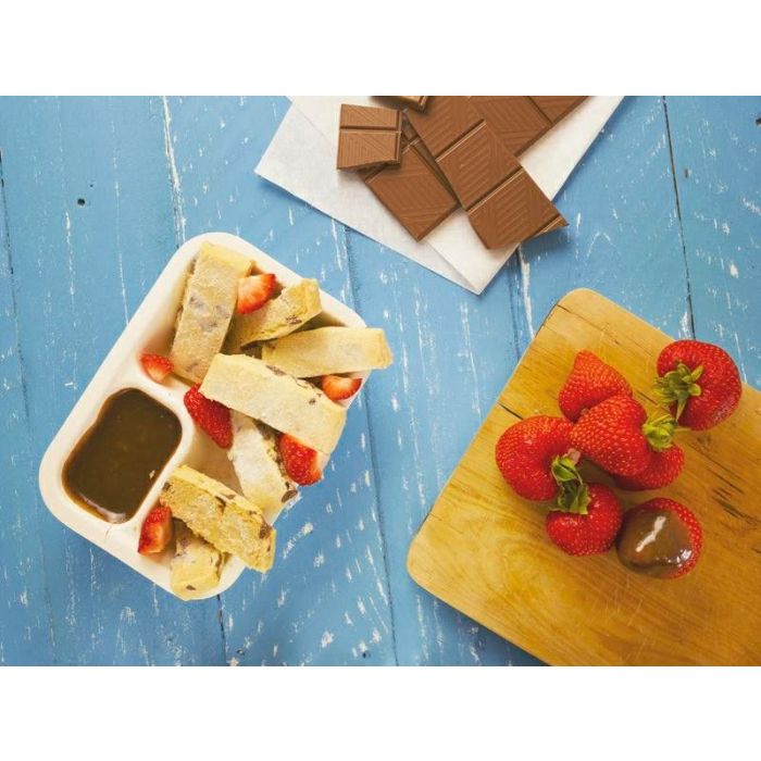Seria 3 pojemnik z trzciny cukrowej z DIP 360ml VEGWARE 190x130x35mm, op. 50 sztuk
