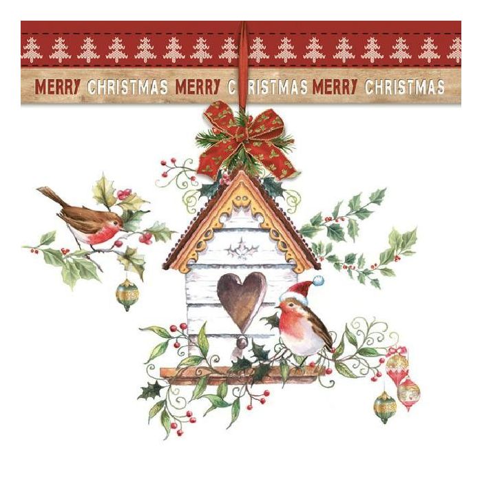 Serwetki 33x33 MAKI GWIAZDKA 0210 01 Xmas Bird House op. 20 sztuk