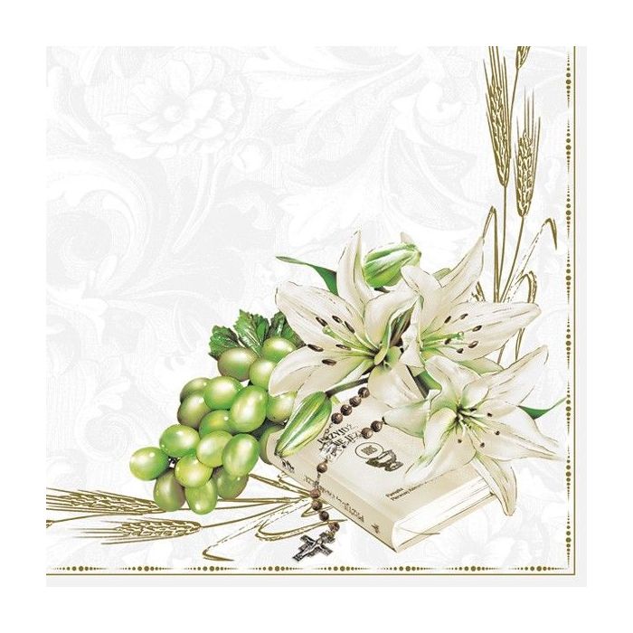 Serwetki 33x33 MAKI KOMUNIA 0010 01 Prayer Book op. 20 sztuk