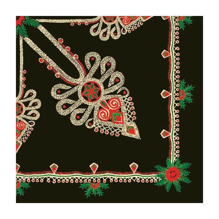 Napkins 33x33 GENERAL 0478 02 Parzenica Pattern Black, 20 pcs